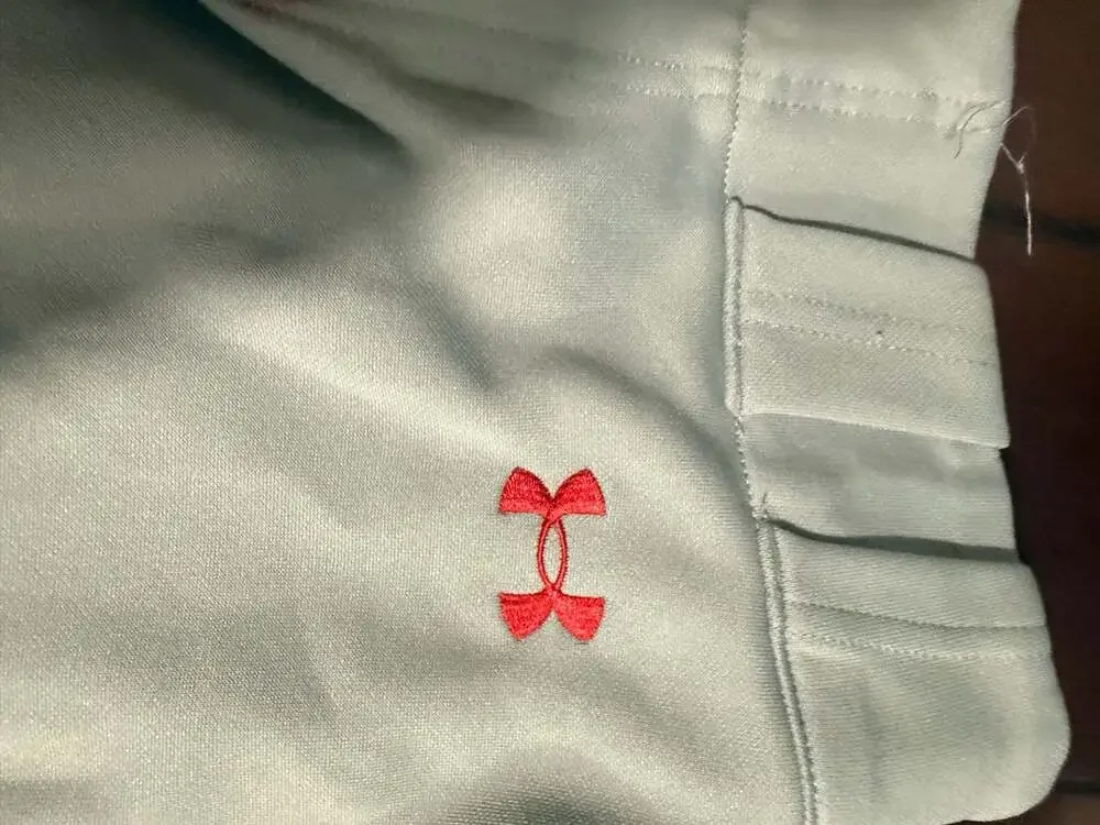 Under Armour Piped Baseball Pants Gray with Red Stripe
